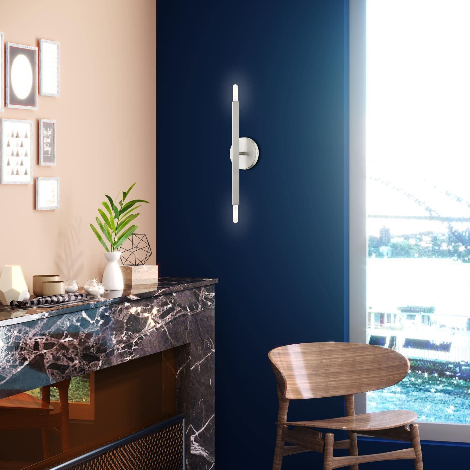 Livex Lighting Moco 2 - Light Wall Light in  Brushed Nickel