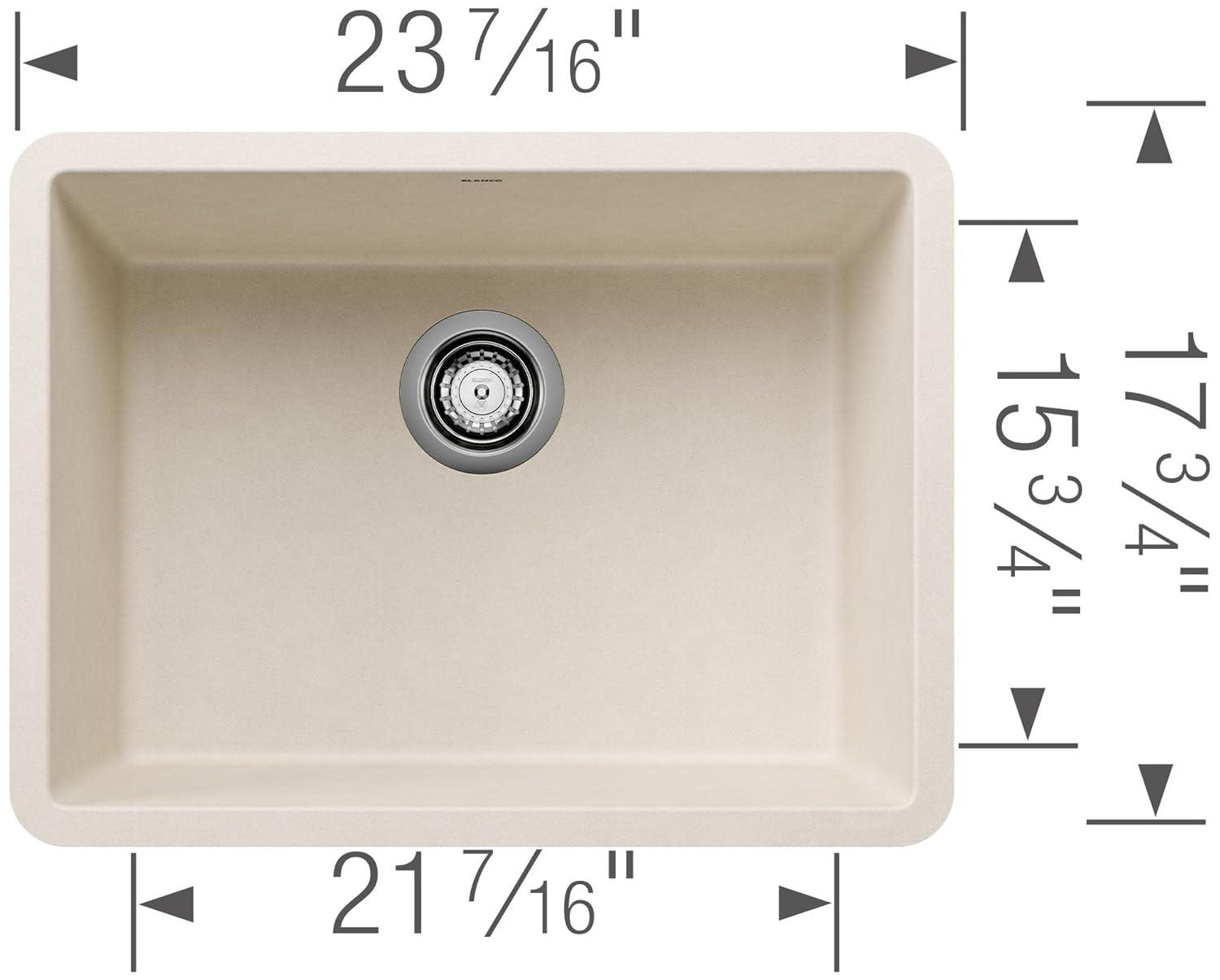 Precis SILGRANIT 24" L x 17.75" W Undermount Kitchen Sink