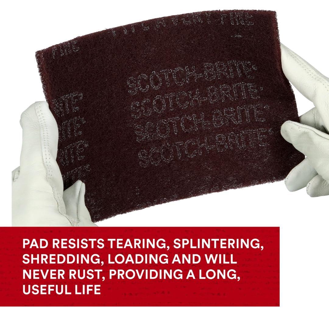 3M Automotive 7447 Maroon Scotch Brite Pad