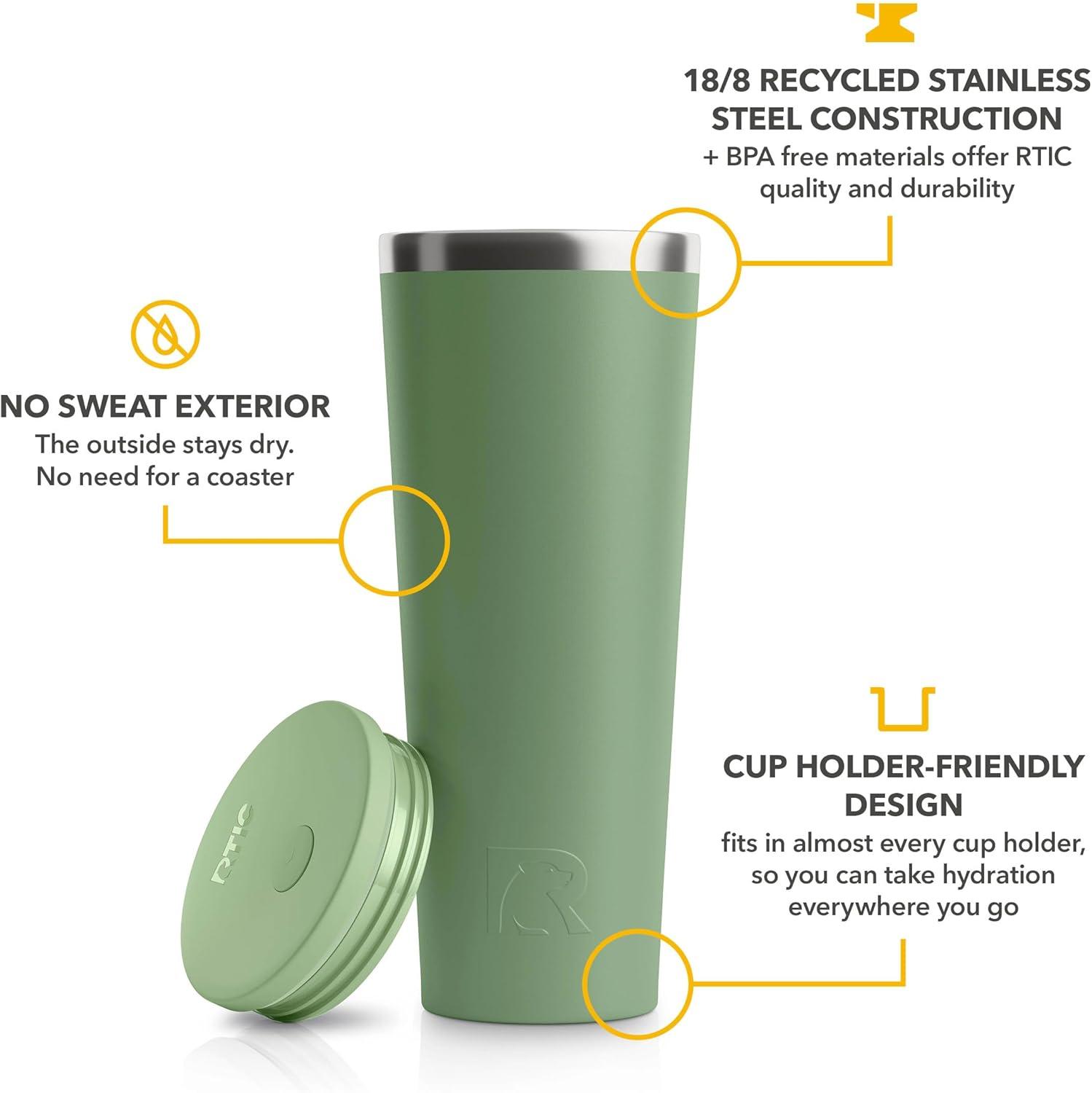 Sage Green 28oz Insulated Stainless Steel Travel Tumbler with Straw