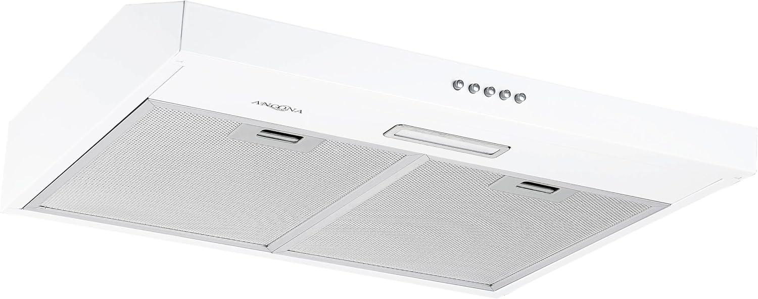 Ancona 24" Convertible Under Cabinet Range Hood in White