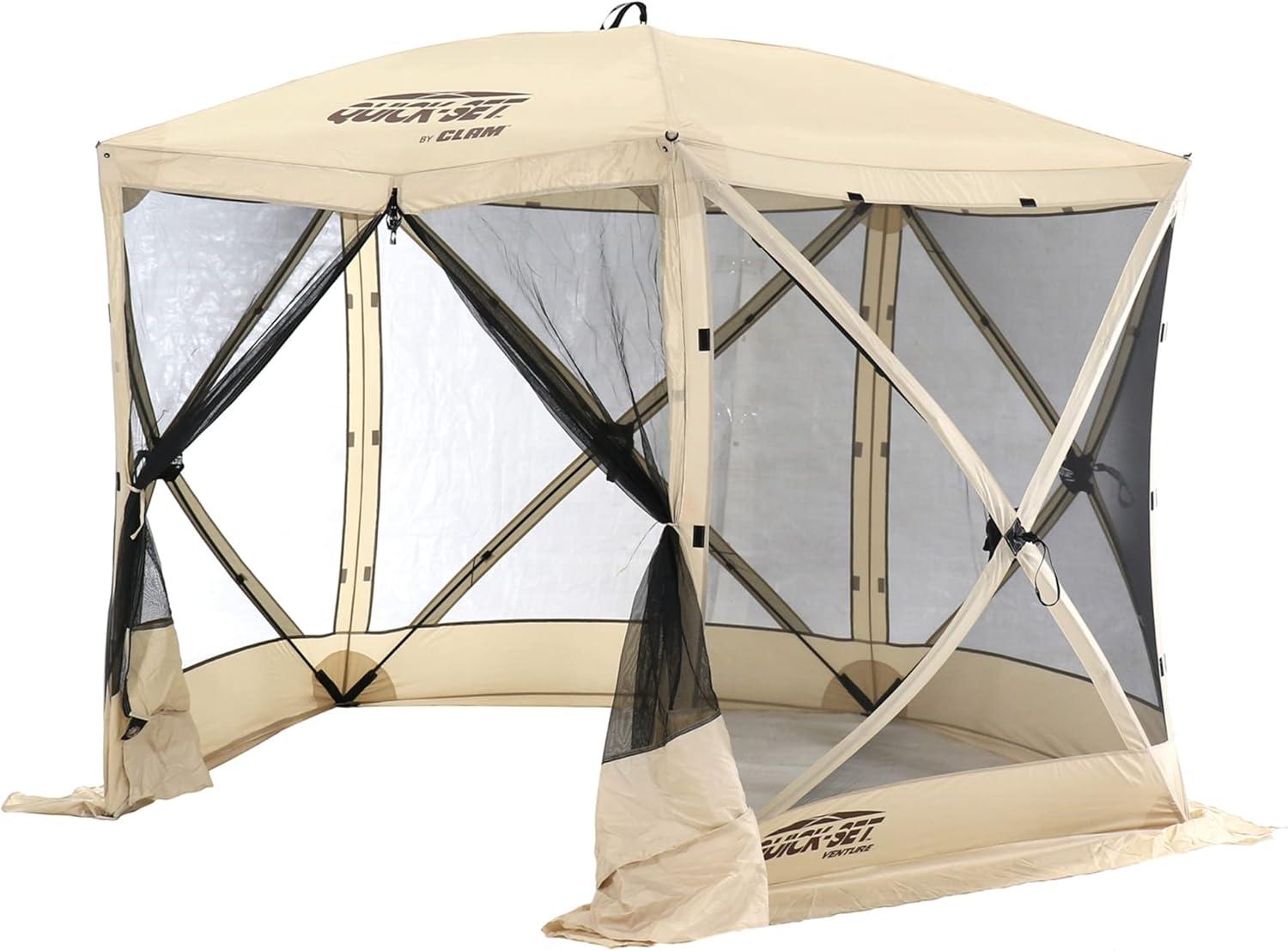 CLAM Quick-Set Portable Outdoor Camping Canopy Shelter