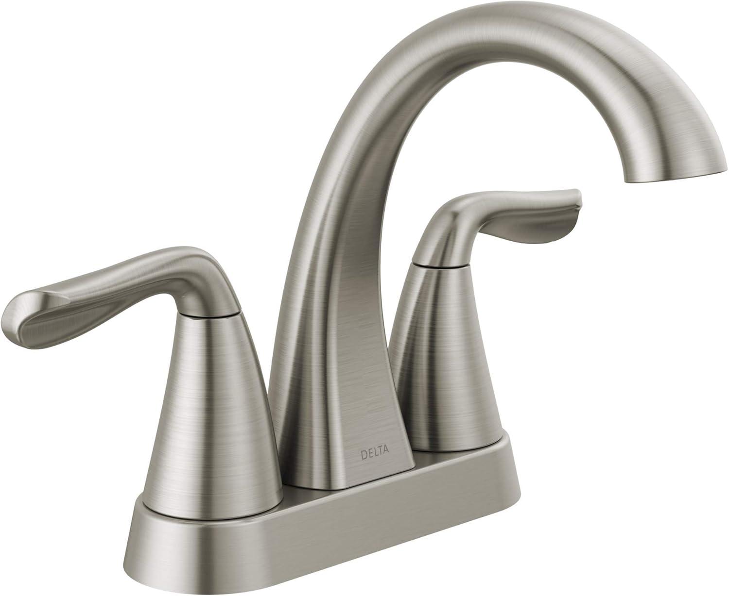 Arvo Centerset Bathroom Faucet with Drain Assembly, 2-handle Bathroom Sink Faucet