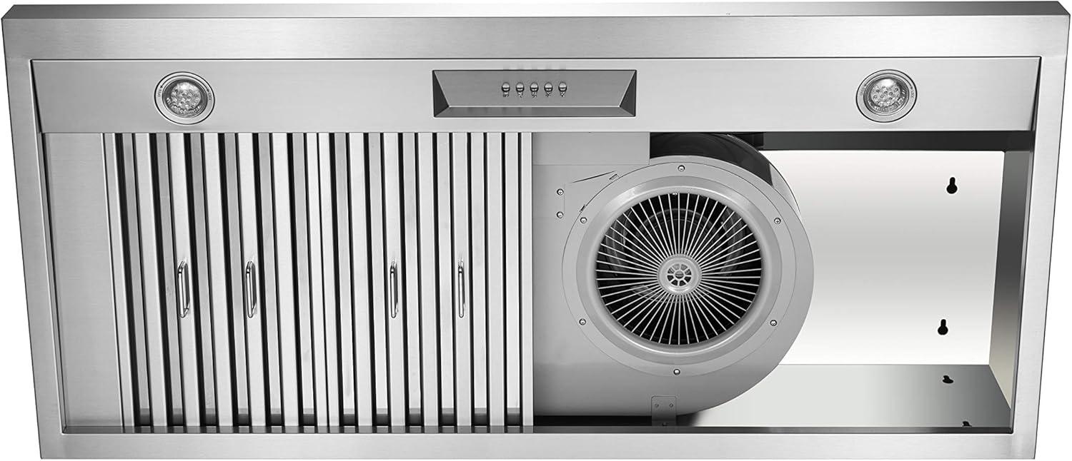 NXR Professional Ranges 30" Stainless Steel 800 CFM Under Cabinet Range Hood with Baffle Filter