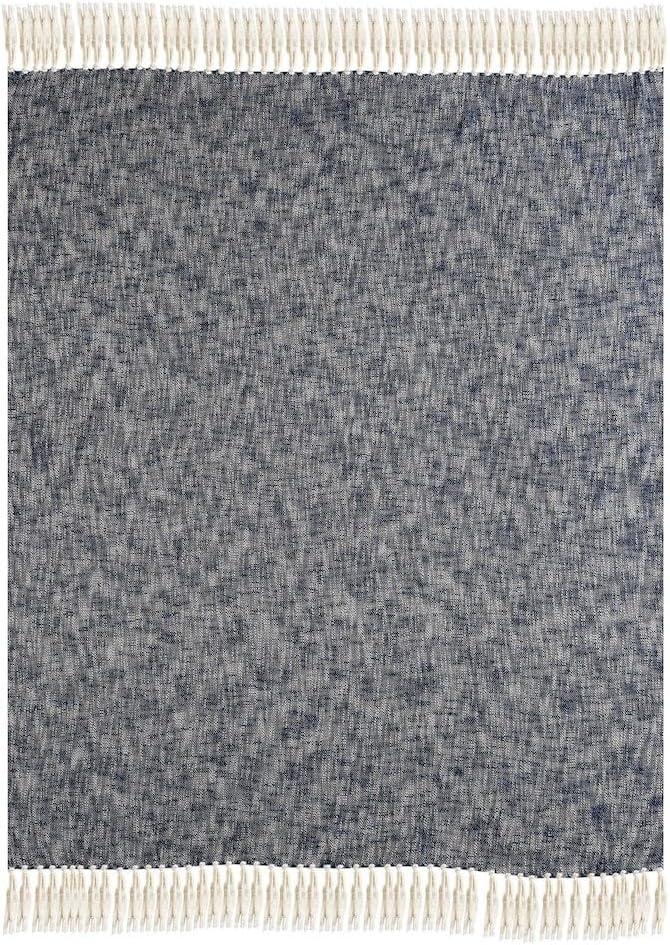 Rajani Home Handmade Solid 100% Cotton Woven Throw Blanket