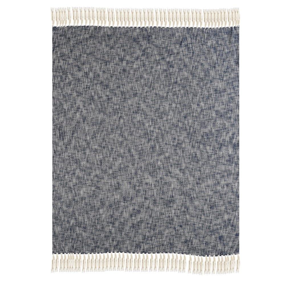 Rajani Home Handmade Solid 100% Cotton Woven Throw Blanket