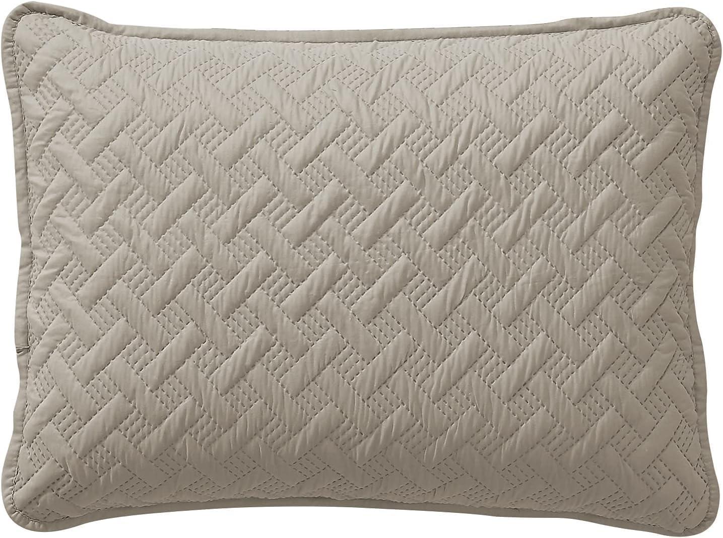 Nina Embossed Basketweave Quilt Set