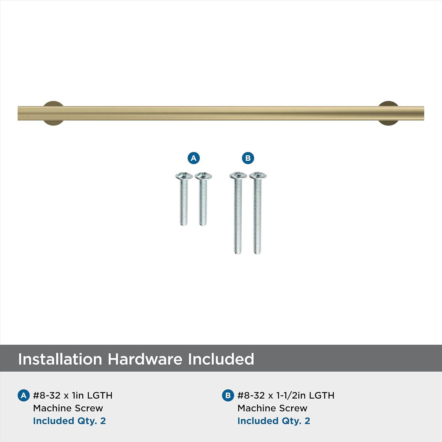 Amerock Radius 10-1/16 inch (256mm) Center-to-Center Golden Champagne Cabinet Pull
