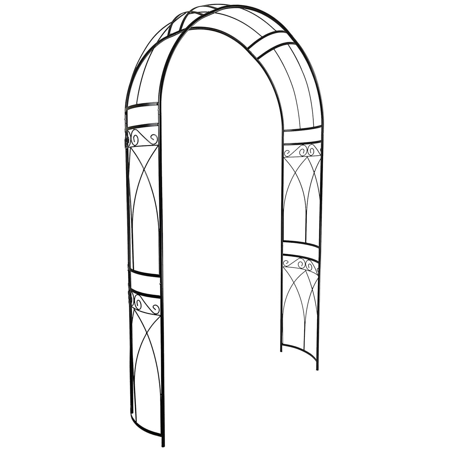 OUTOUR 87'' H x 14'' W Iron Arched Trellis