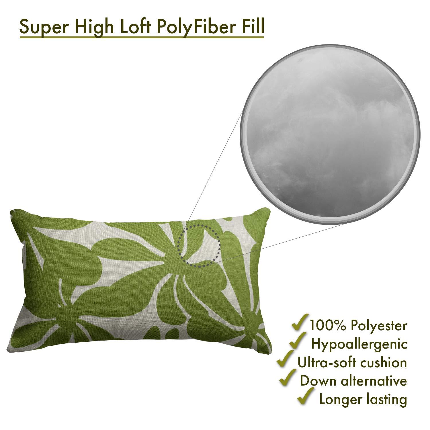 Plantation Floral Indoor/Outdoor Reversible Throw Pillow