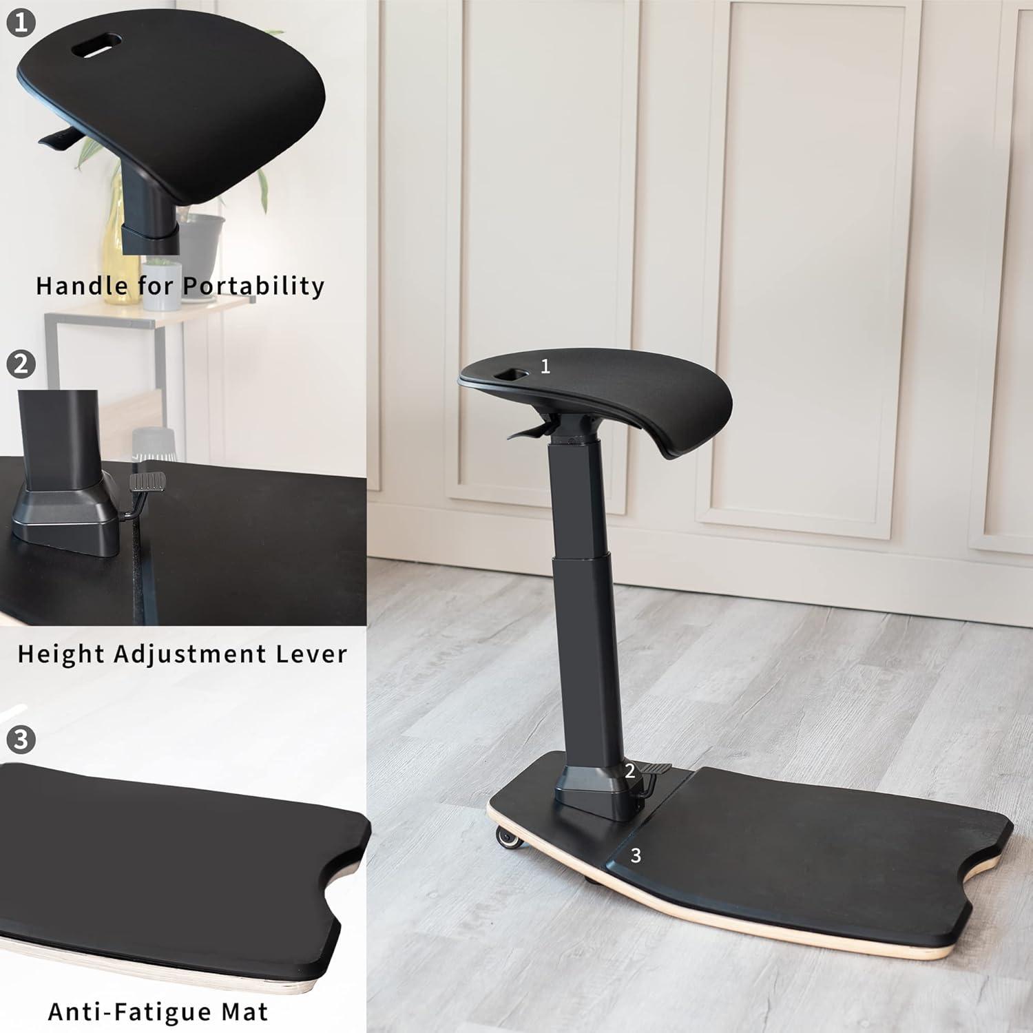 Vivo VIVO Ergonomic Leaning Chair with Anti-Fatigue Mat
