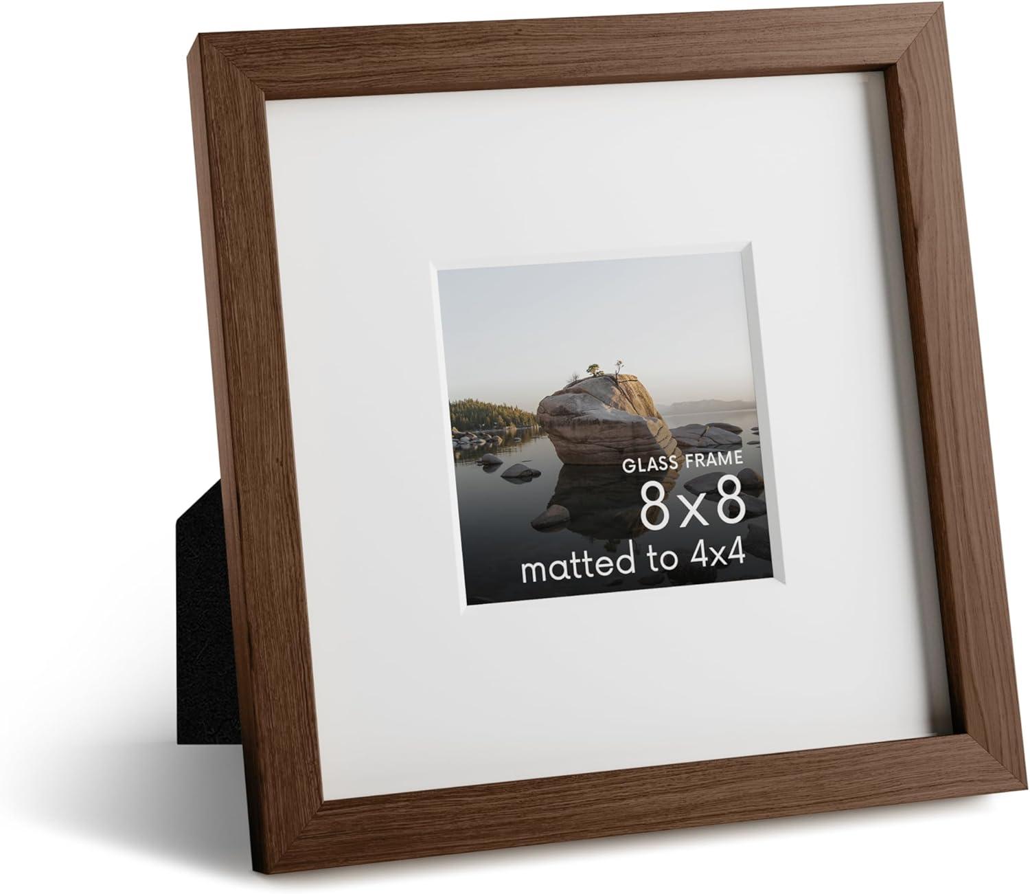 Haus and Hues Oak Wood Single Picture Frame with Real Glass