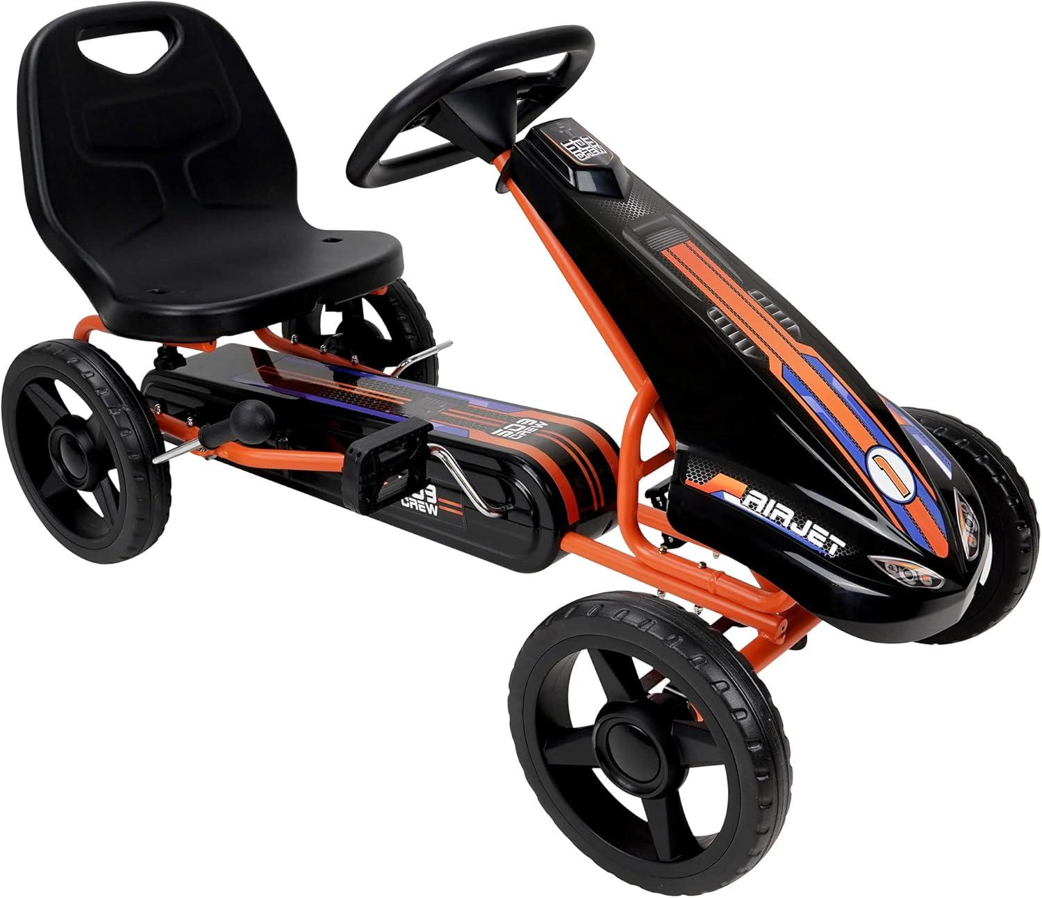 Air Jet Pedal Kids Go Kart, Orange