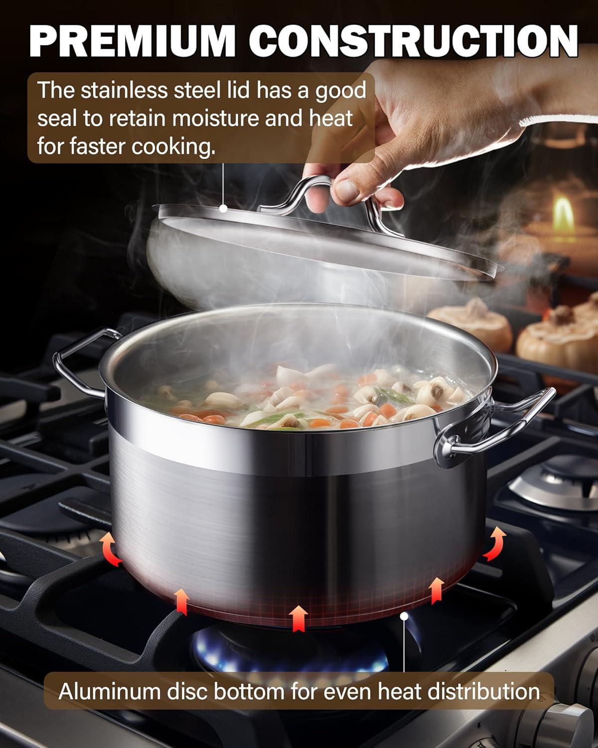 Cooks Standard Cooks Standard 6 Quarts Stainless Steel Stock Pot