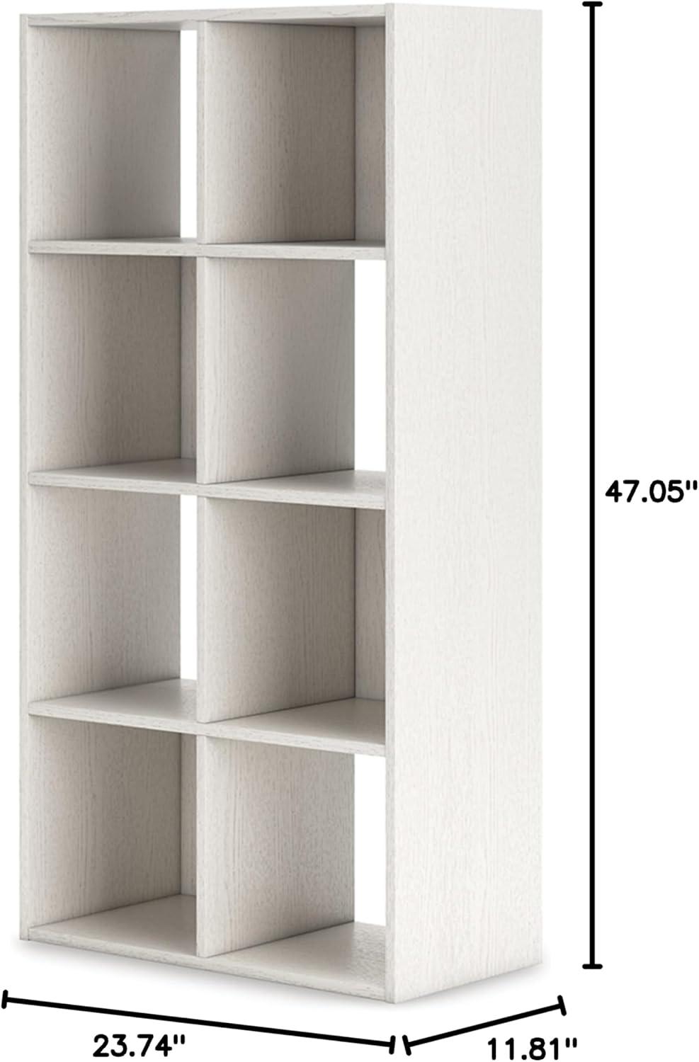 White Eight Cube Organizer with Laminated Surface