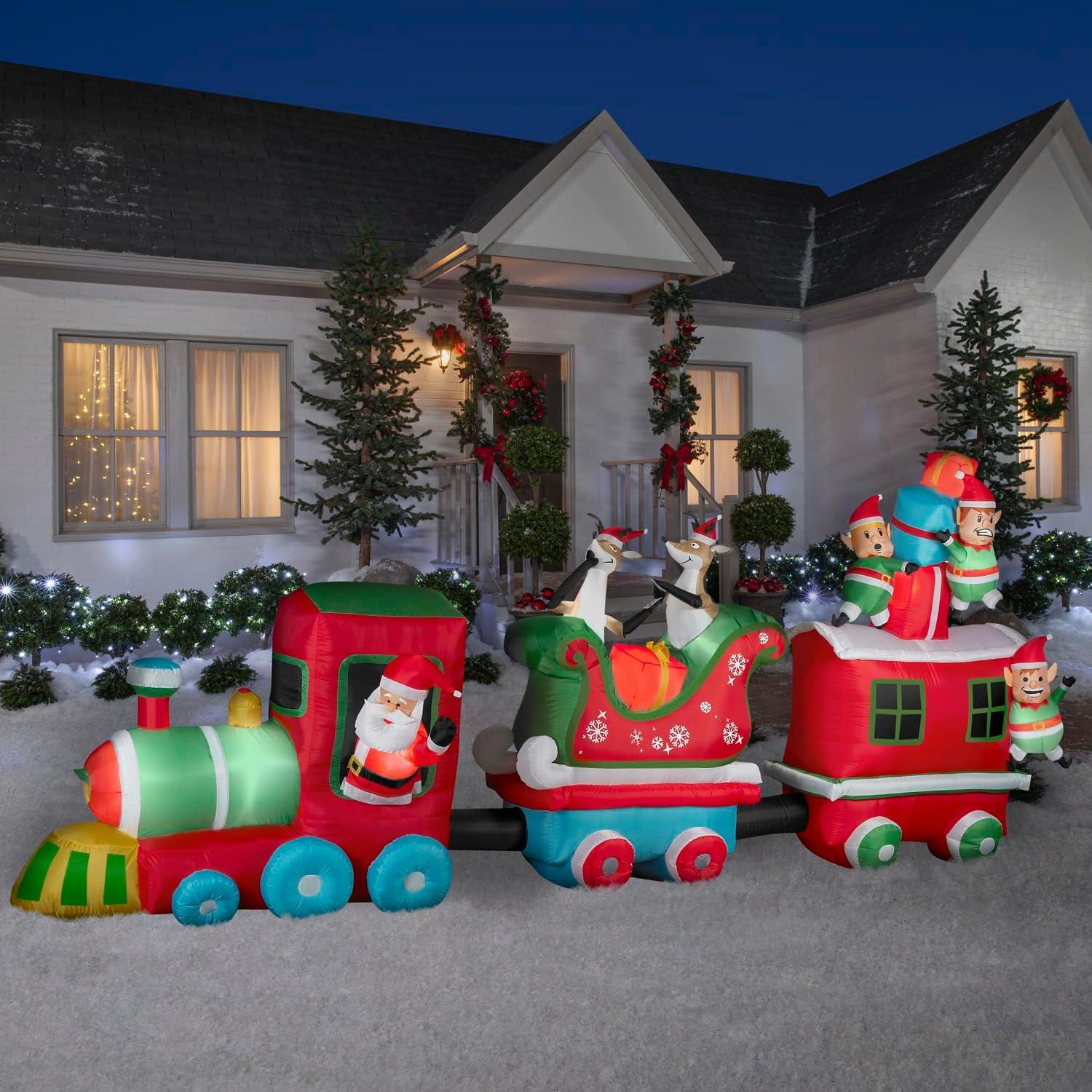Gemmy Industries Colossal Christmas Inflatable Train