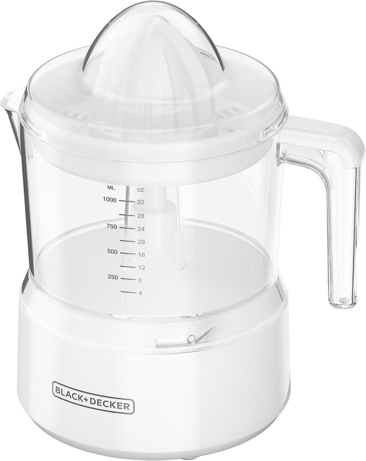 White 32oz Electric Citrus Juicer with Reverse Function