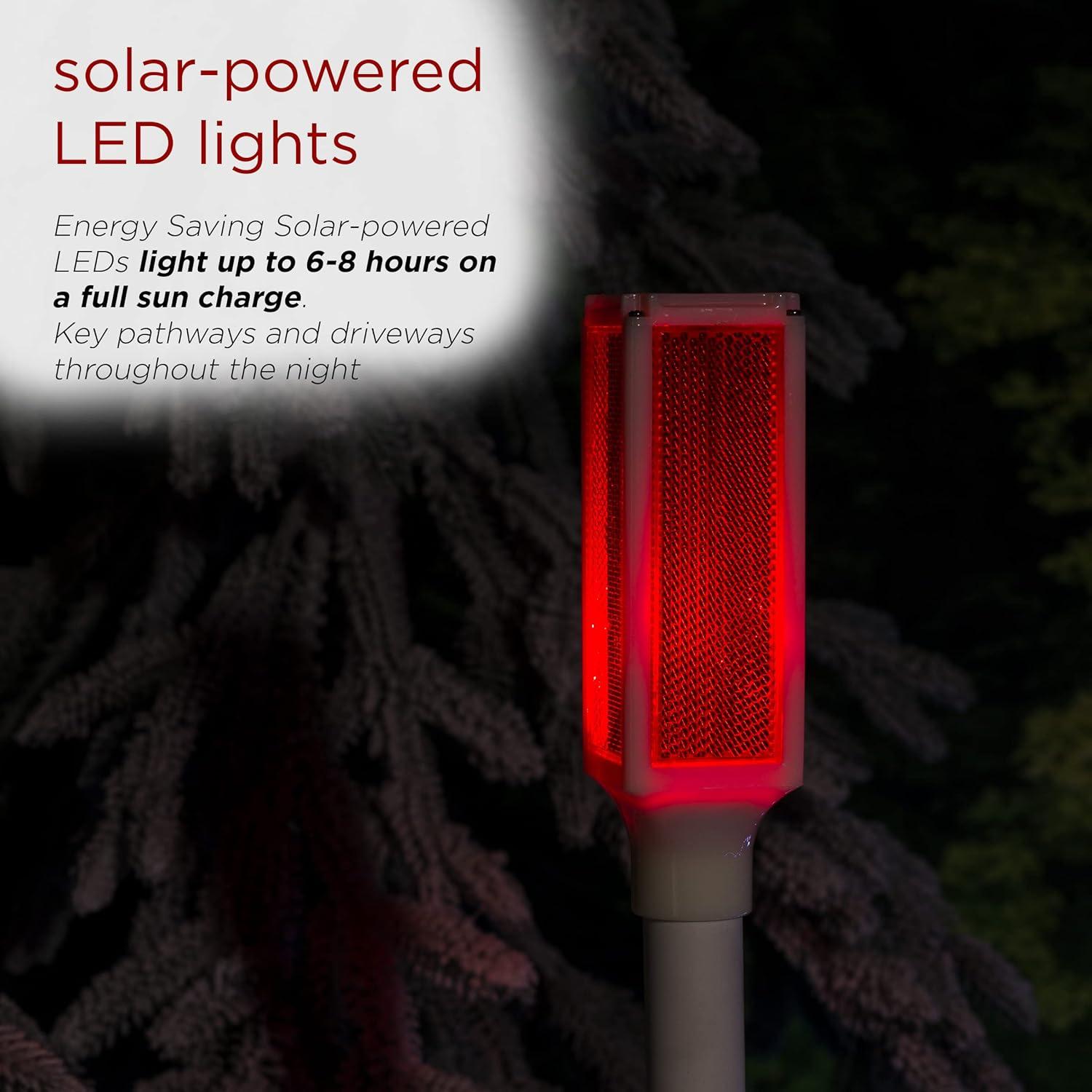 Alpine White Solar Powered Integrated LED Pathway Light Pack