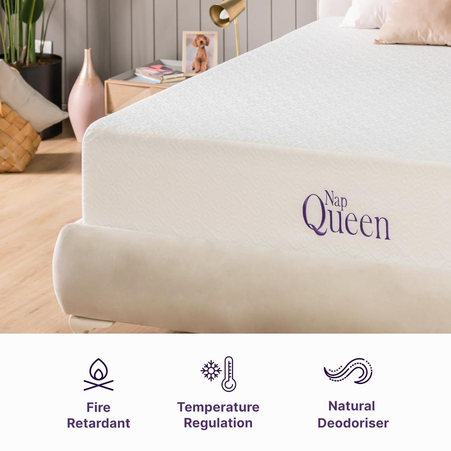 Nap Queen Elizabeth, Cooling Gel Infused Medium Firm Memory Foam Mattress