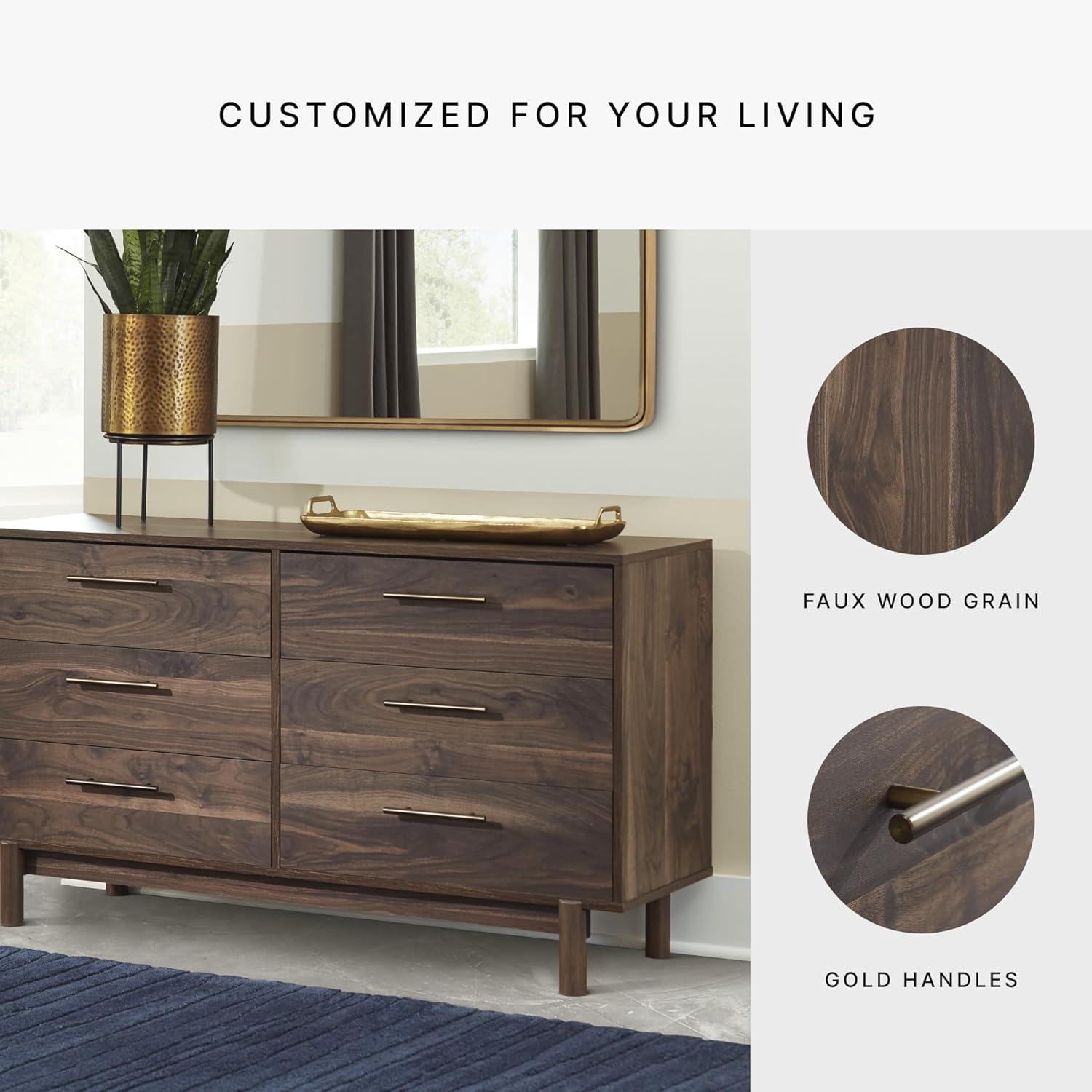 Millwood Pines Dudzik 59'' W 6 - Drawer Dresser