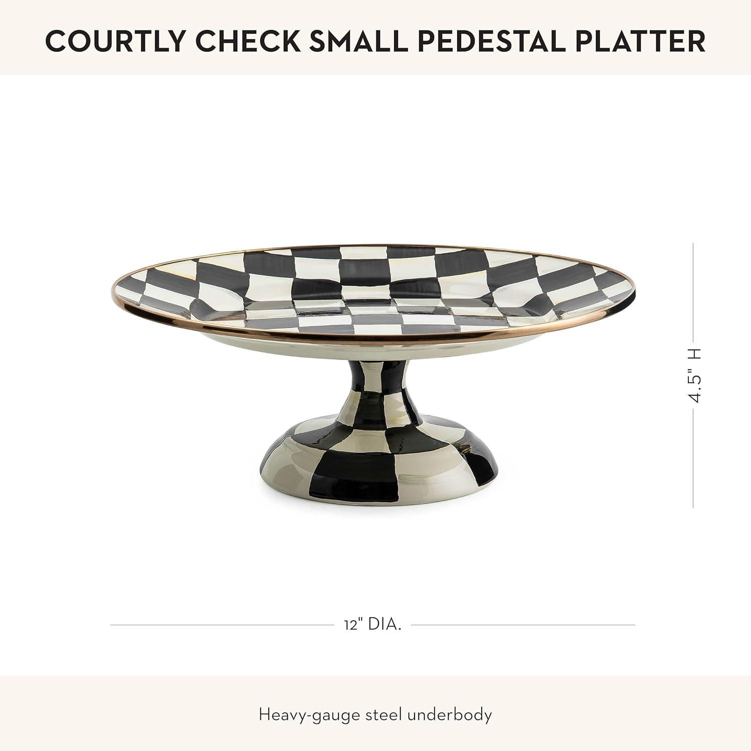 MacKenzie-Childs Courtly Check® Pedestal Platter