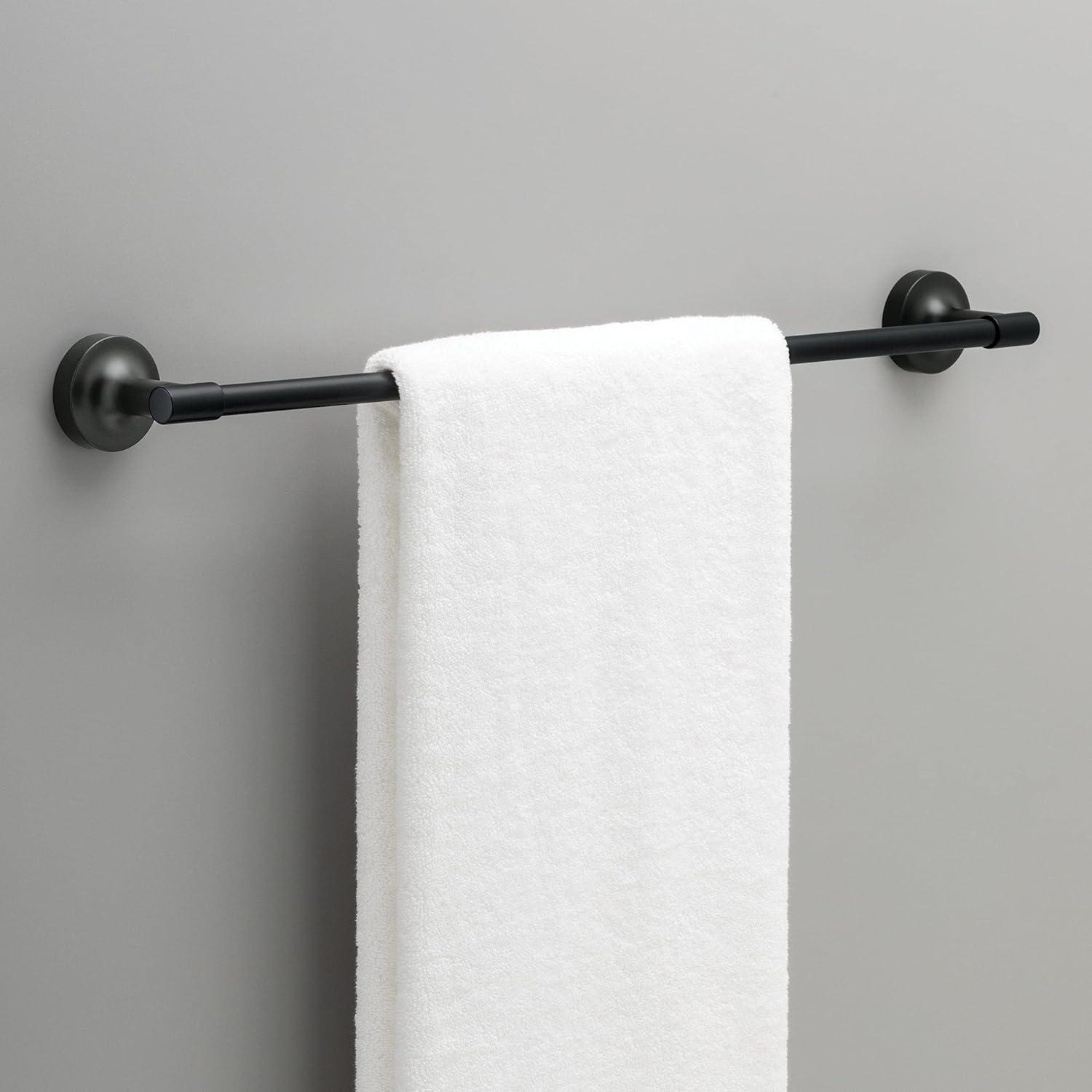 Voisin 24 in. Towel Bar Bath Hardware Accessory in Matte Black