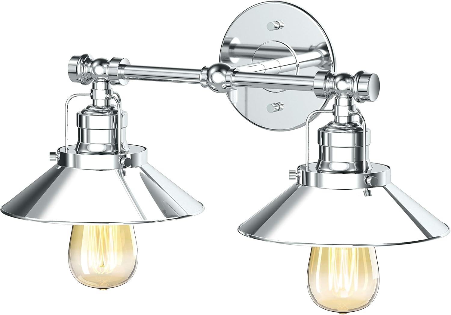 Farmhouse Wall Mount 2-Light Fixture | Double Wall Metal Sconce