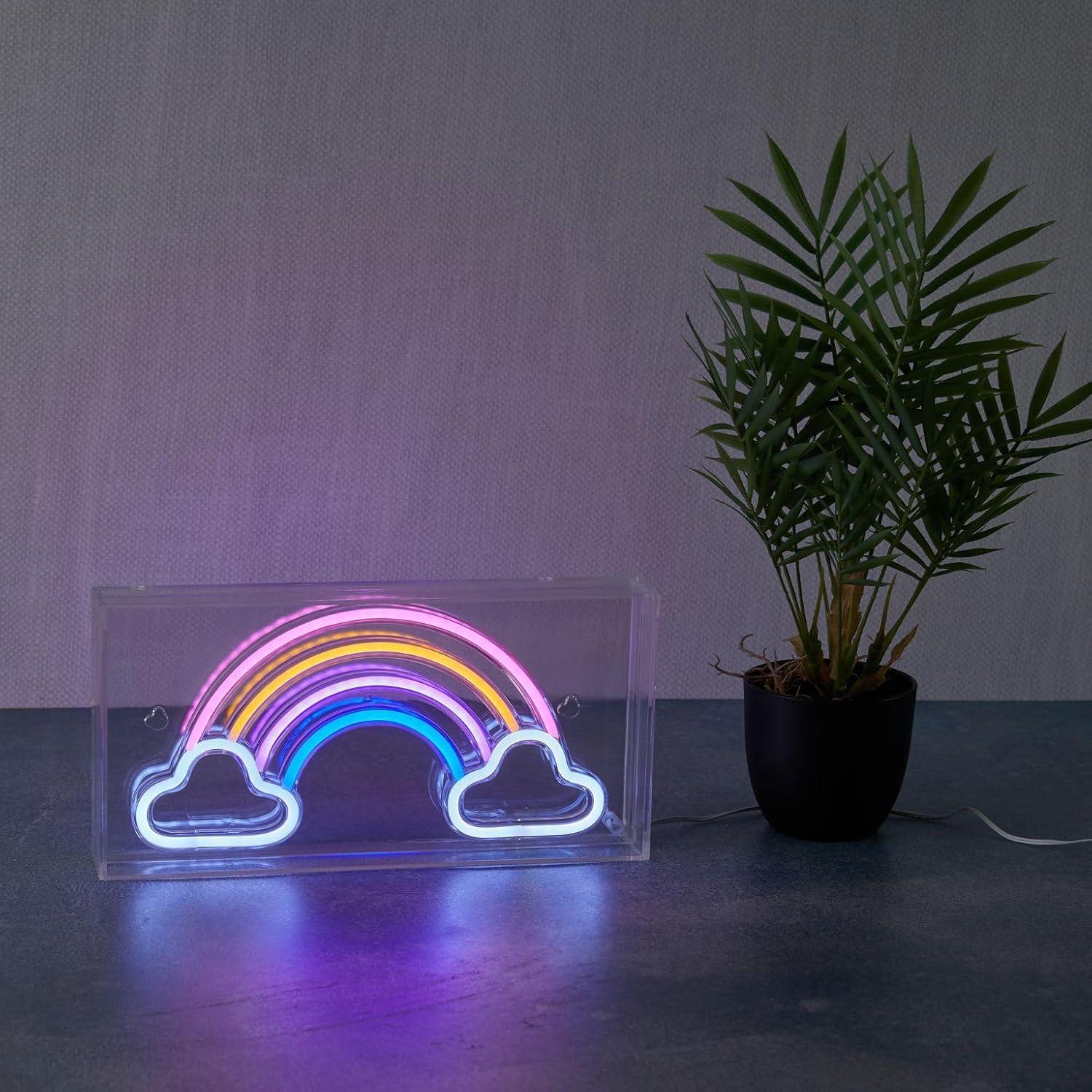 Neon Art Desktop & Wall Signs-Rainbow (NRAINBOW)