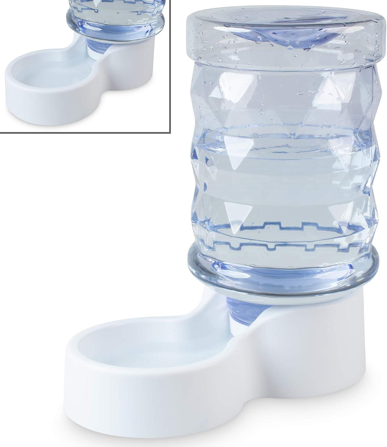 White Automatic Gravity Pet Water Dispenser