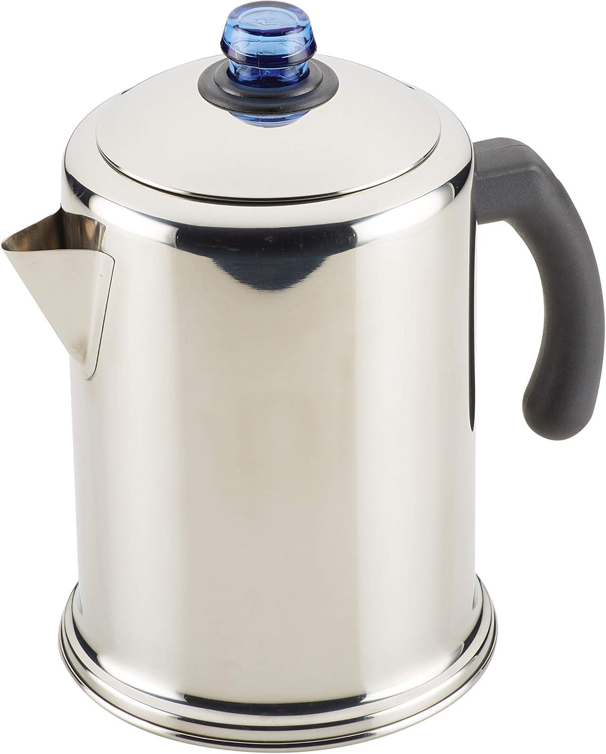 Farberware Classic Stainless Steel Coffee Percolator, 12-Cup