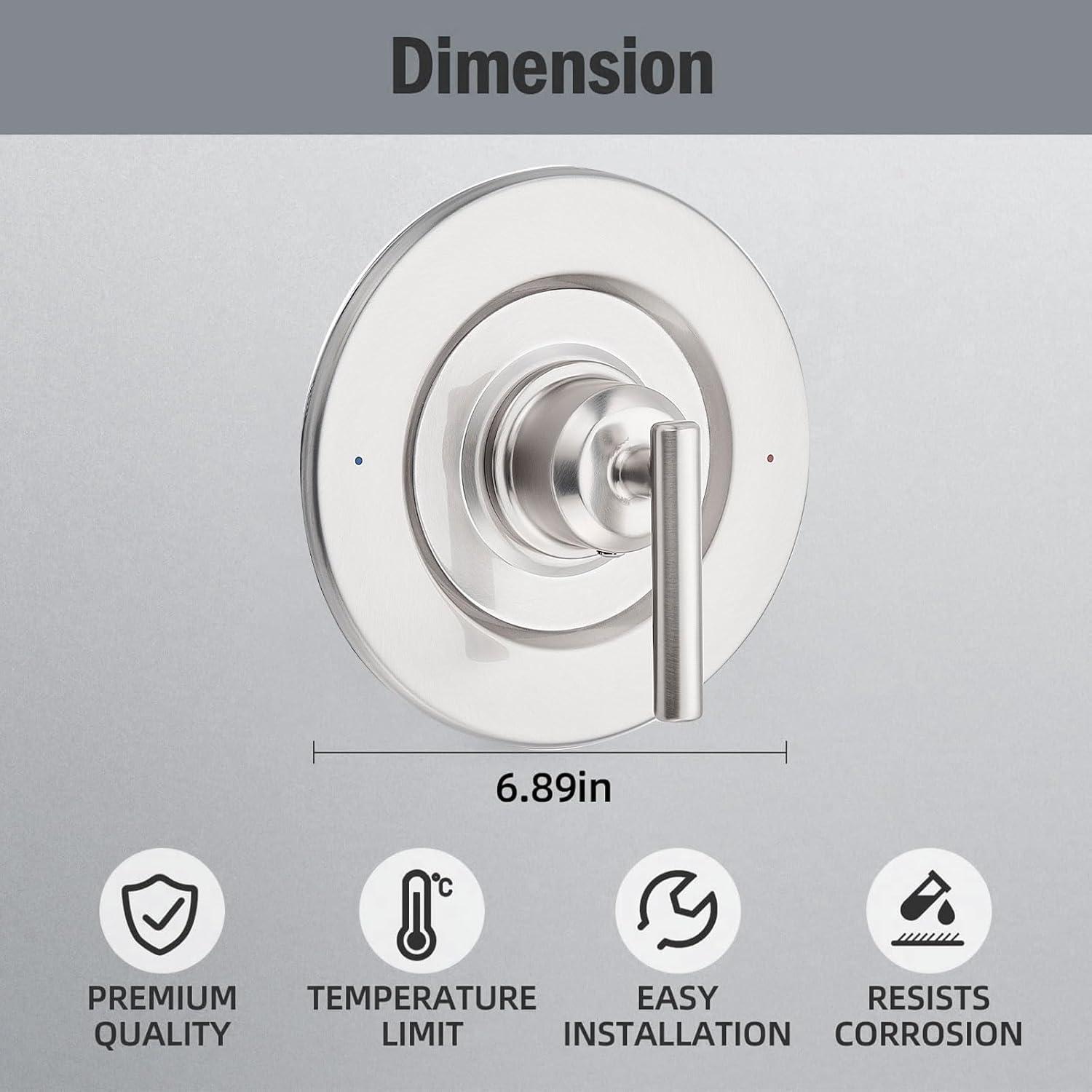 Gibson Posi-Temp Shower Handle Trim Kit, Valve Required