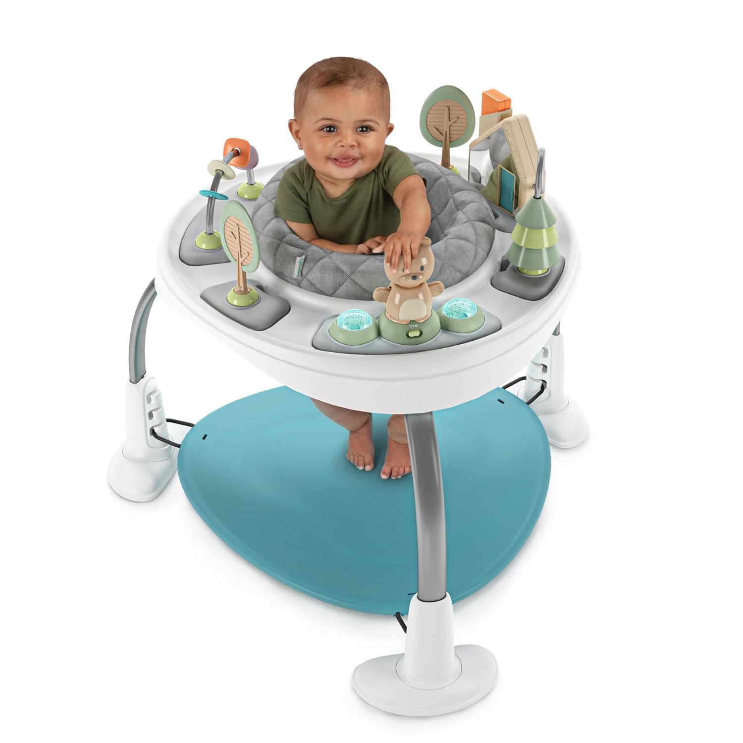 Ingenuity Spring & Sprout 2-in-1 Baby Activity Center - First Forest