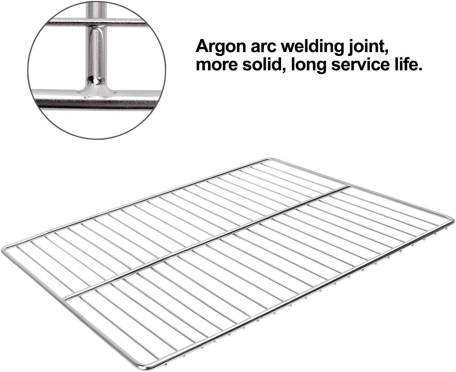 Stainless Steel Rectangular BBQ Grill Grates 2-Pack