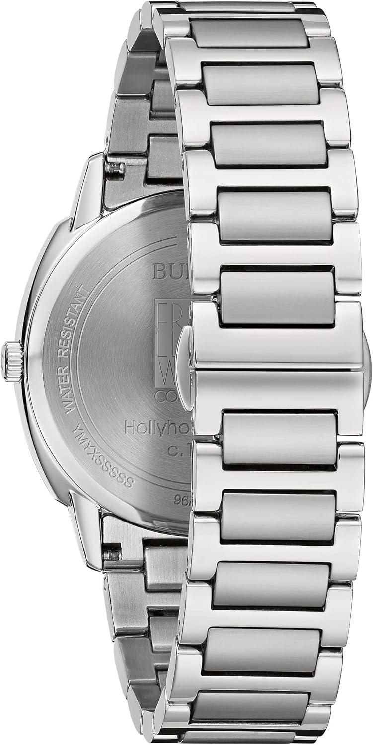 Bulova Men Frank Lloyd Wright Hollyhock House Stainless Steel 3-Hand Quartz, Brown Leather Strap and Green Dial Style: 96A286