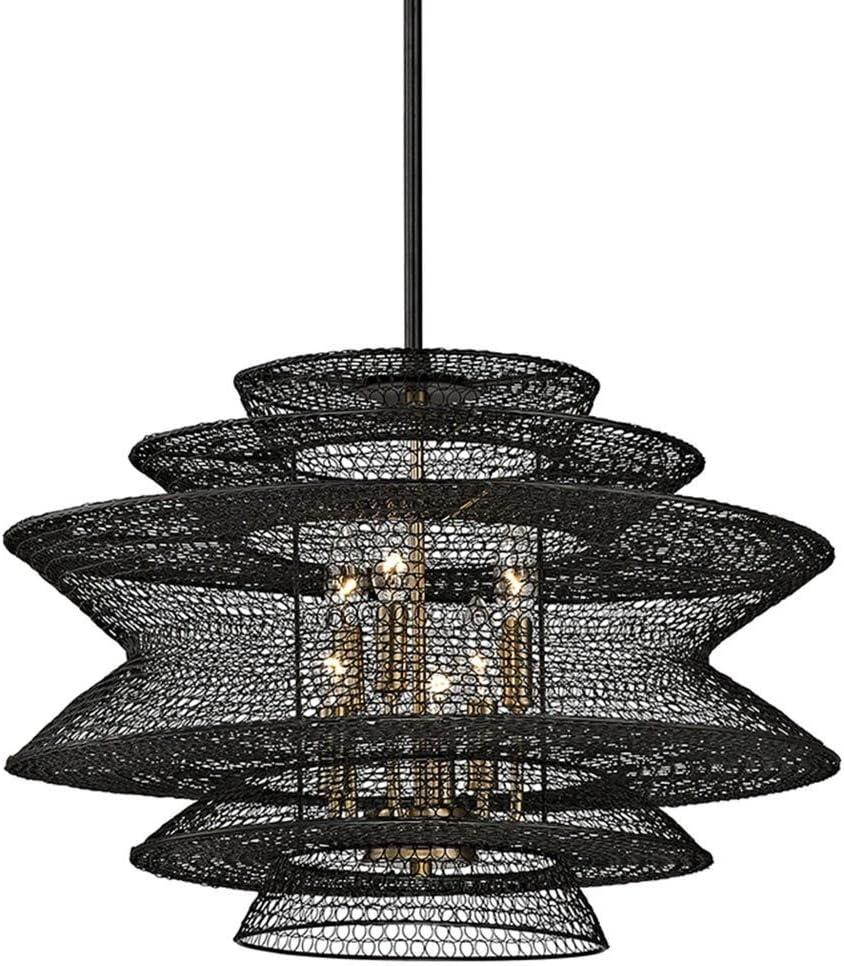 Kokoro Bronze 23" Industrial Elegance Chandelier