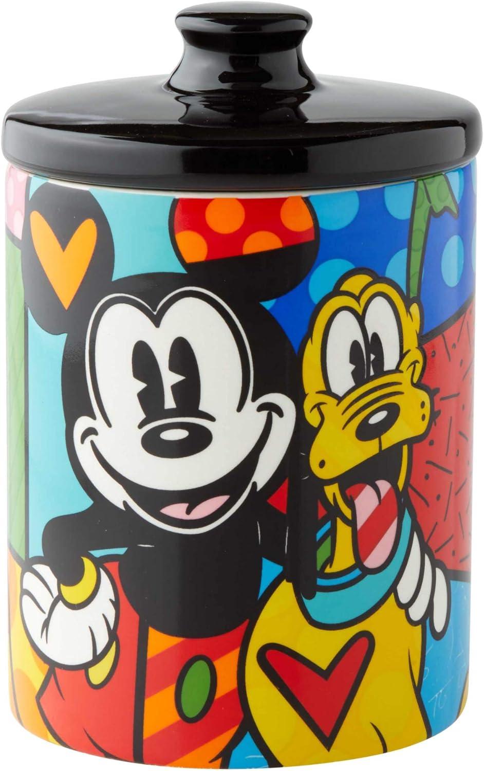 Disney by Britto MickeyMouse & Pluto Canister 6in H