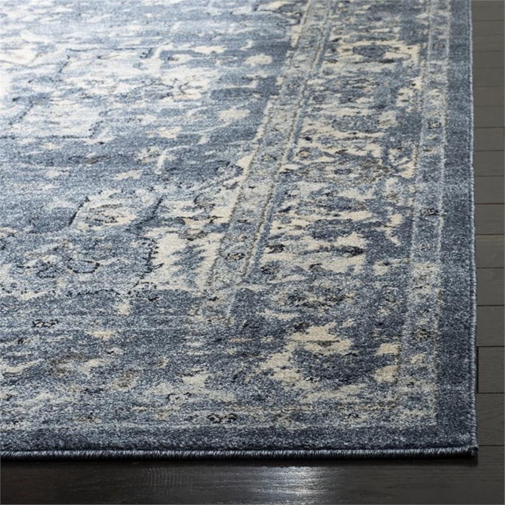Charleston CHL412 Loomed Indoor Area Rug - Navy/Creme - 9'x12' - Safavieh