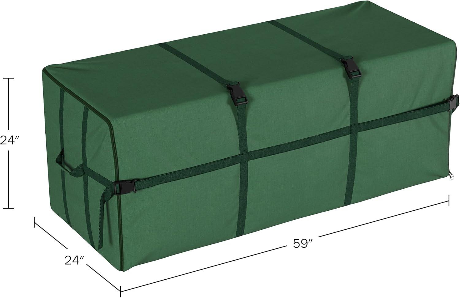 Green Heavy-Duty Canvas Christmas Tree Storage Bag for 9FT Trees