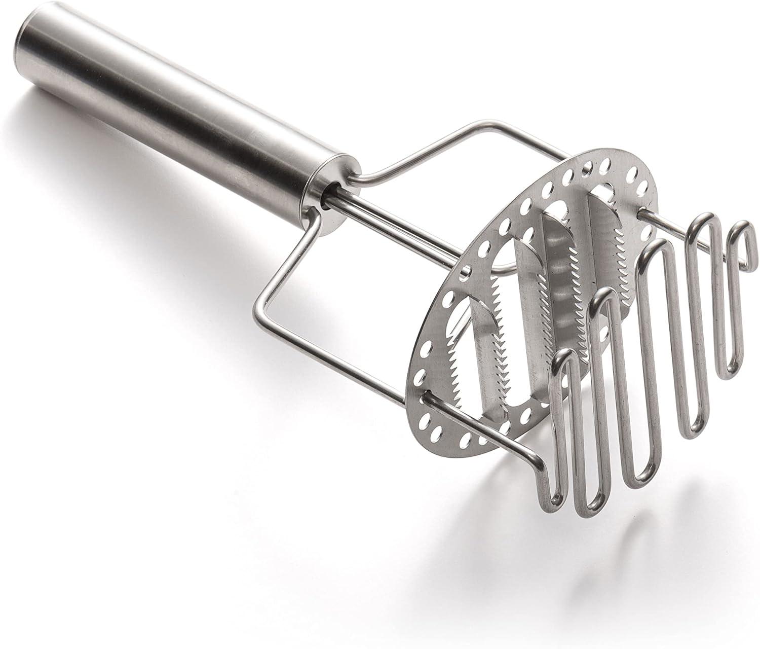 Fox Run Multi-Level Stainless Steel Masher, 3.5" x 4.25" x 9.25"