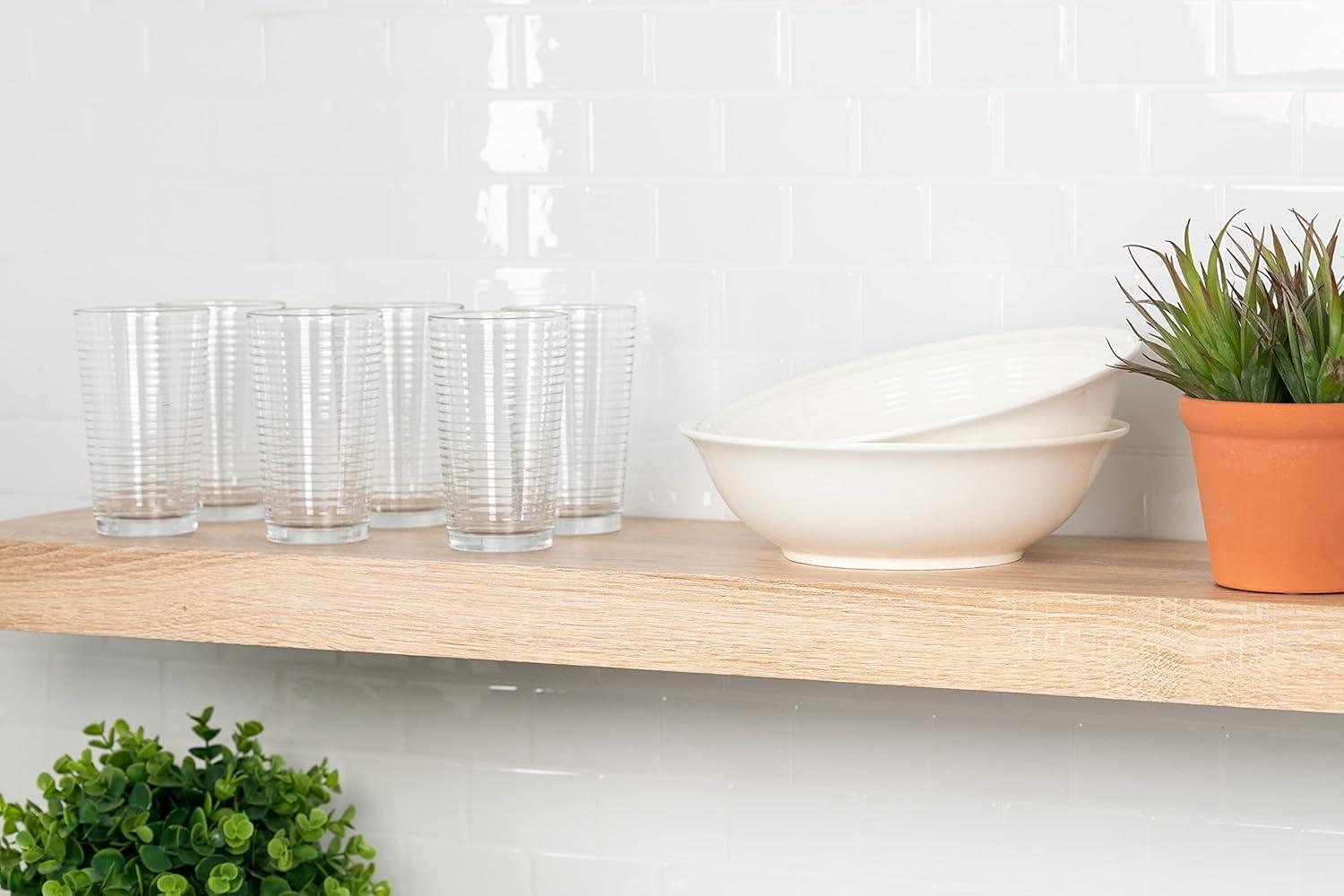 10 Strawberry Street Nova White Round 62-Piece Stoneware Dinnerware Set, Service for 6