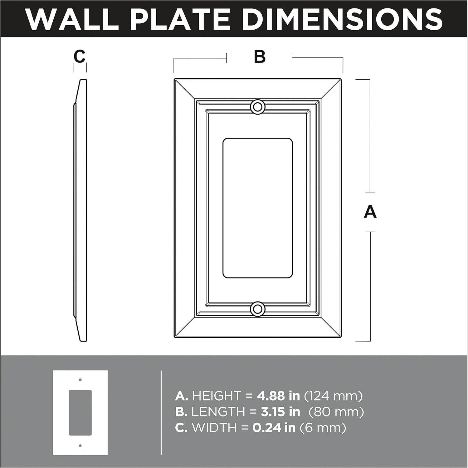 Classic Architecture 1-Gang Duplex Outlet Wall Plate