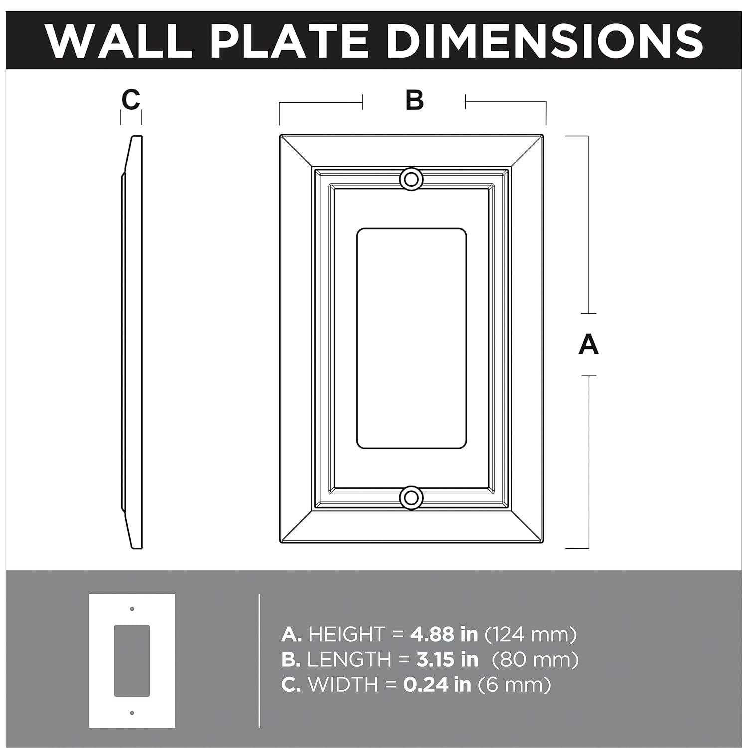 Classic Architecture 1-Gang Duplex Outlet Wall Plate