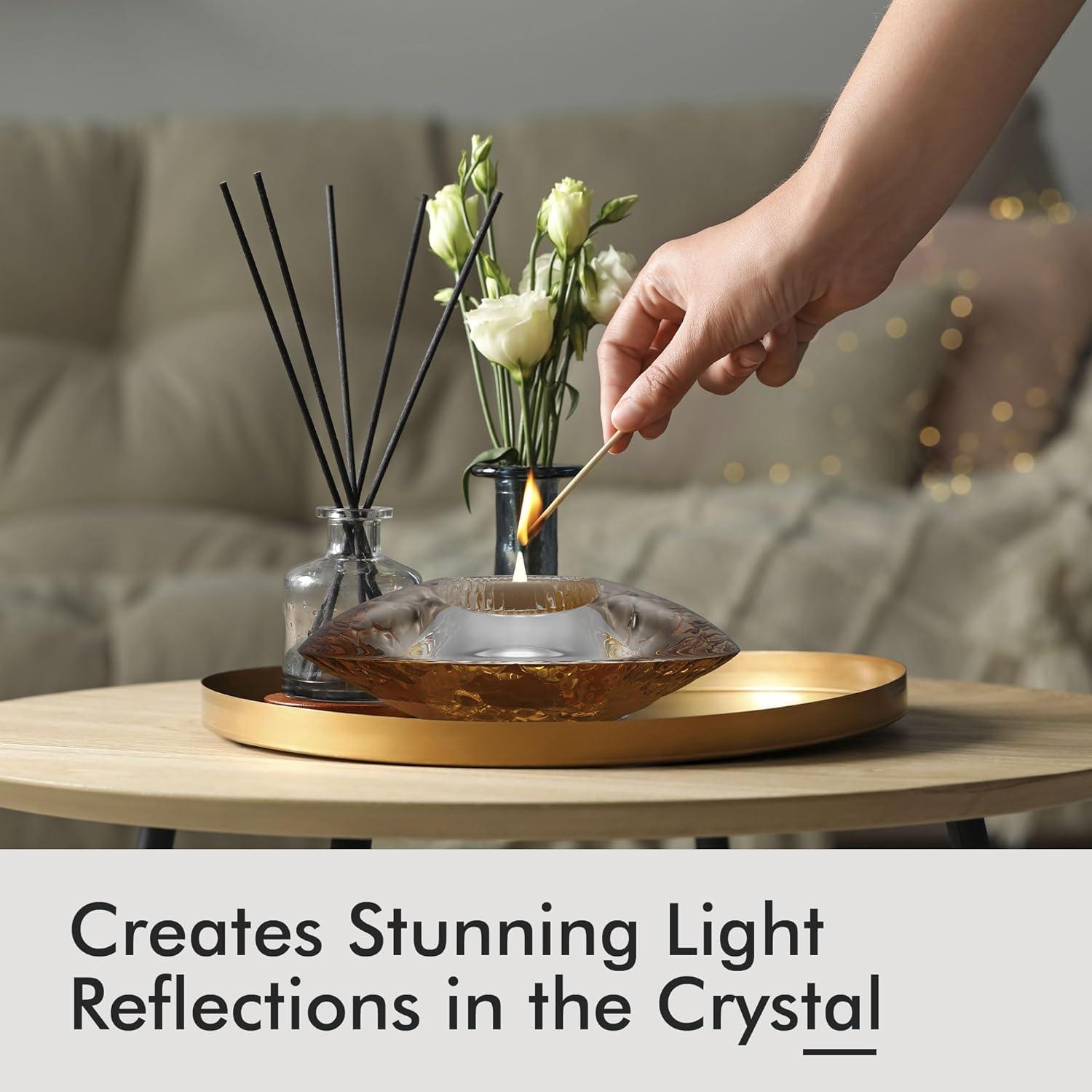 Orrefors Discus 1.75'' H Crystal Tabletop Votive Holder