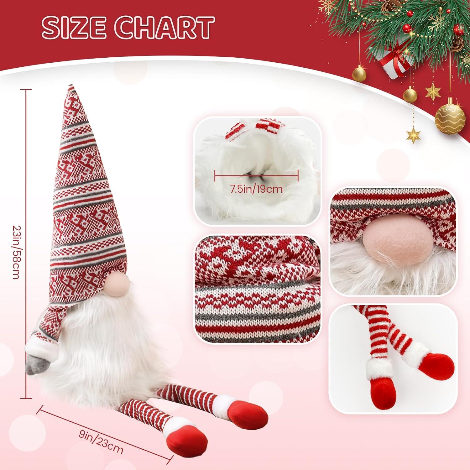 KKIMR Black Clearance Friday Xmas Decoration Gnome Christmas Tree Topper Gnome Christmas Ornaments Santa Gnomes Plush Decoration OrnamentChristmas Ornaments