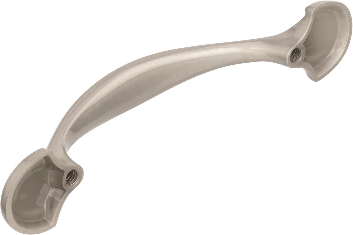 Satin Nickel 4.63" Traditional Cabinet Pull with Mounting Hardware