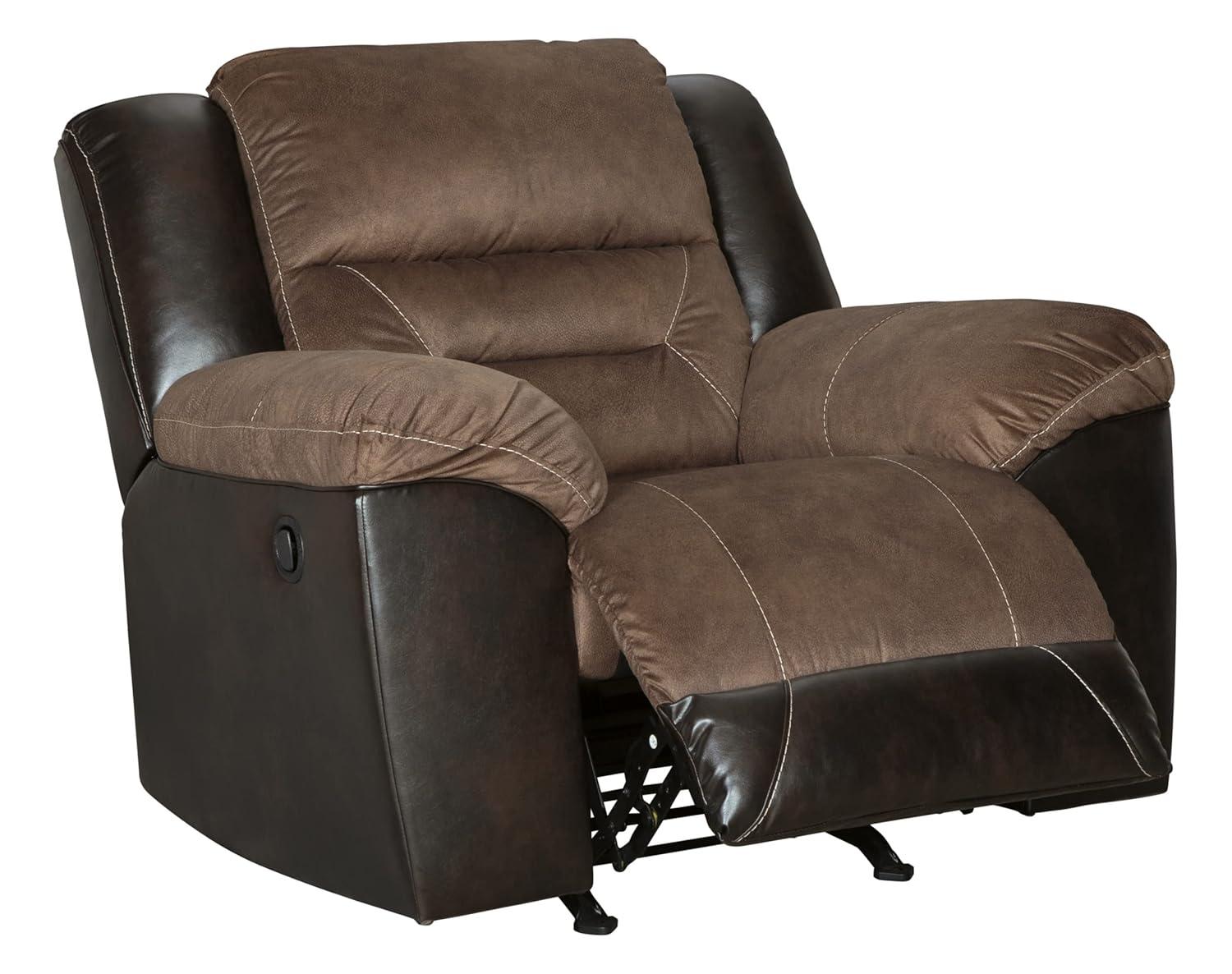 Signature Design by Ashley Earhart Rocker Recliner in Chestnut