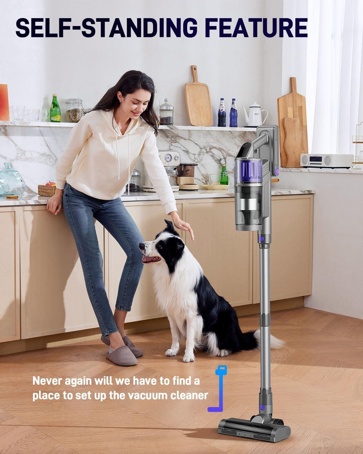 Cordless 3-in-1 Handheld Portable Home Hold Vacuum Cleaner, Upright Pet Hair Vacuum Cleaner, Stick Vacuum Cordless Rechargeable