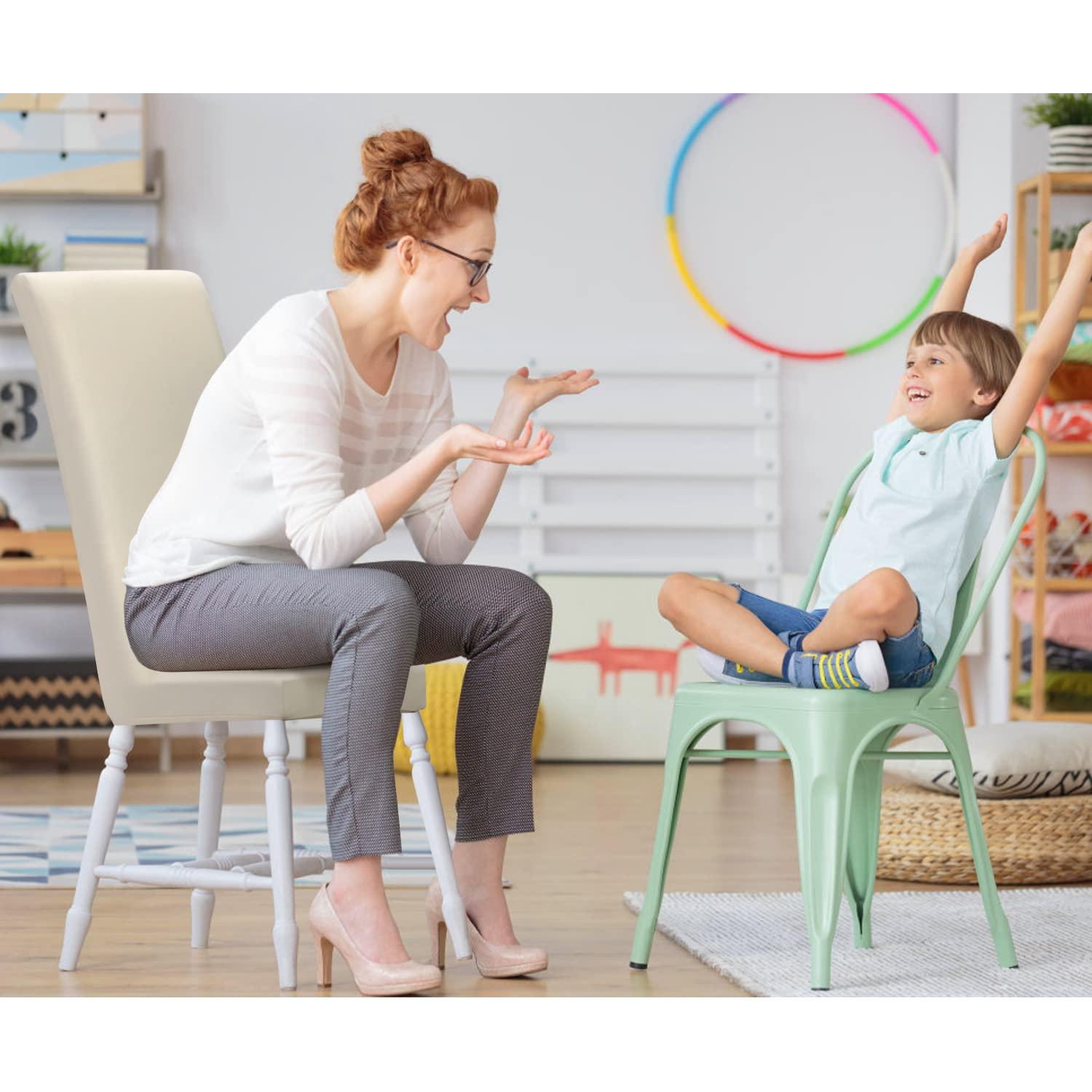 YISUN Dining Chair Covers, Stretch Spandex Chair Seat Cover Removable Washable Parson Chair Cover Kitchen Chair Protector Slipcovers (Beige Light, 6)