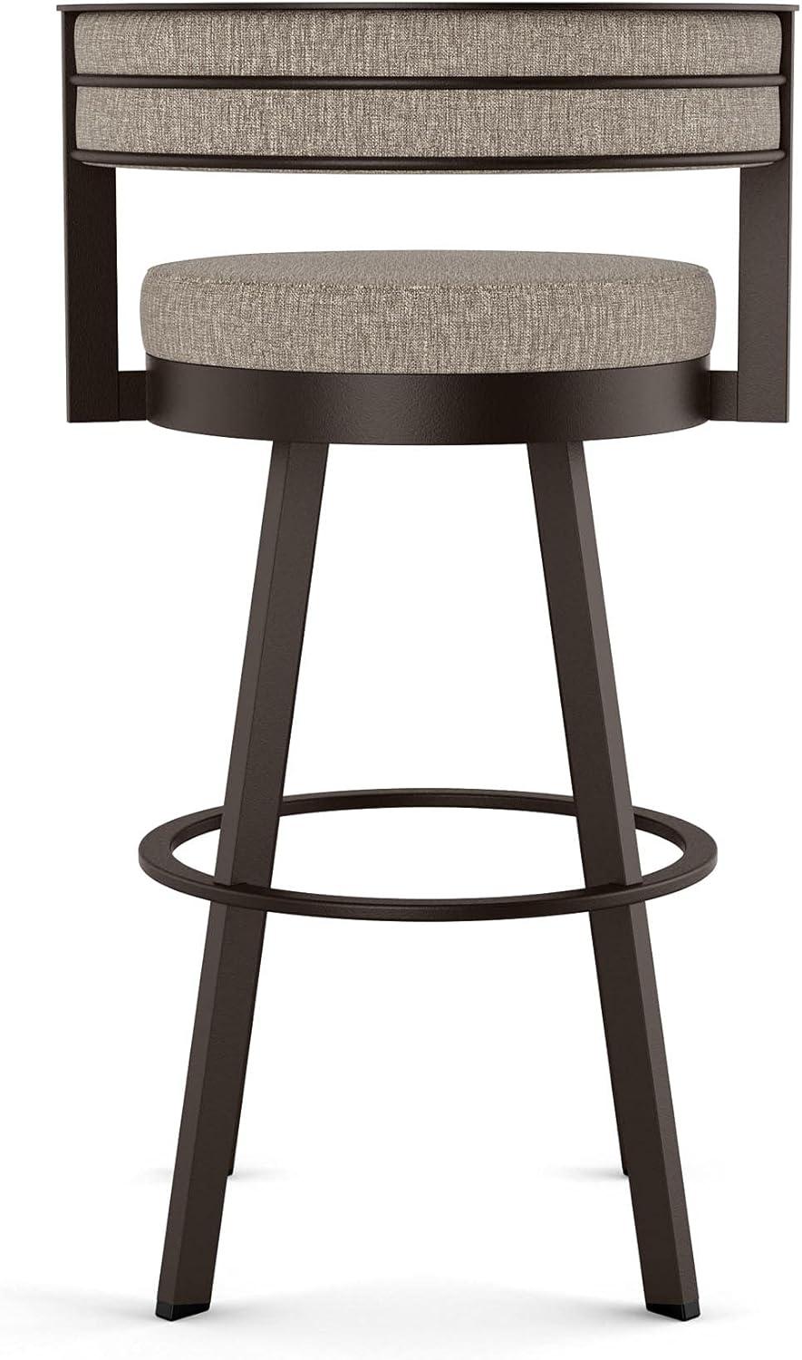 26" Browser Swivel Counter Height Barstool with Upholstered Seat - Amisco