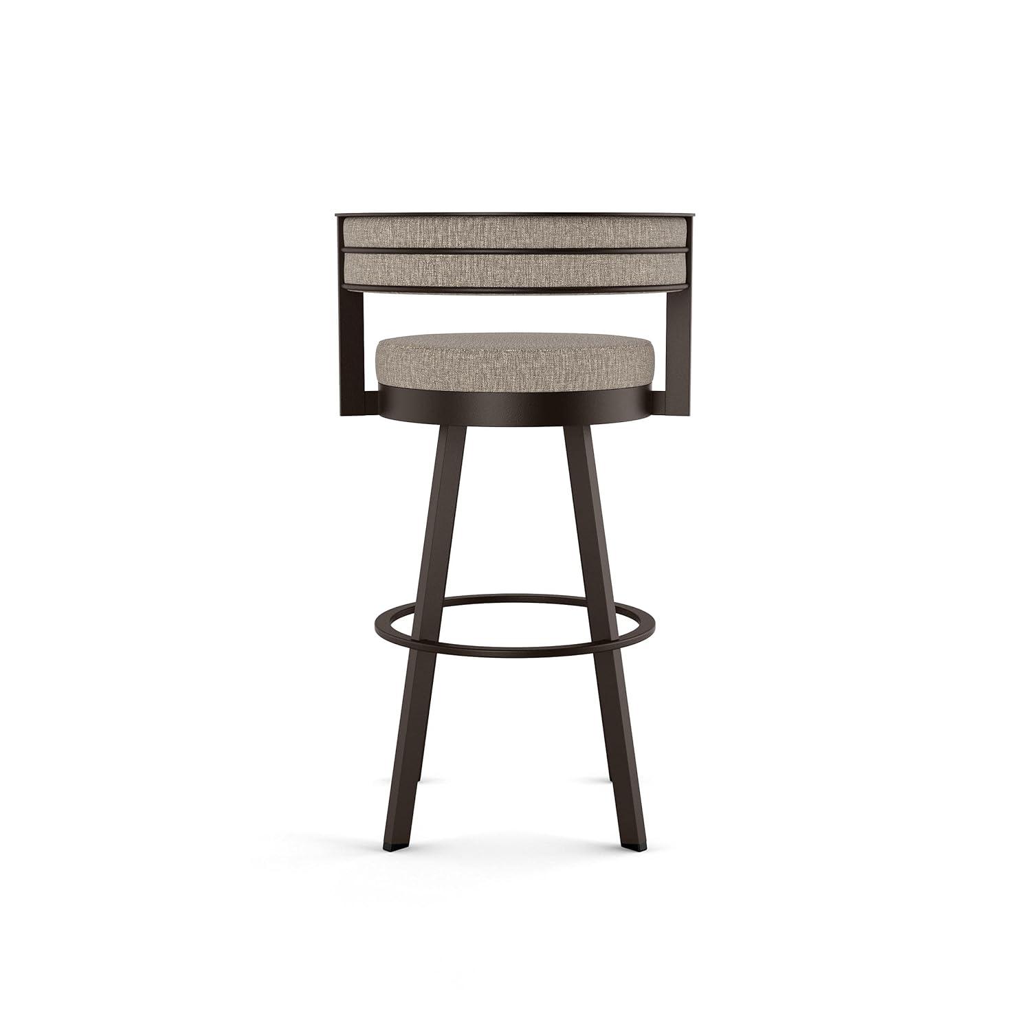 26" Browser Swivel Counter Height Barstool with Upholstered Seat - Amisco